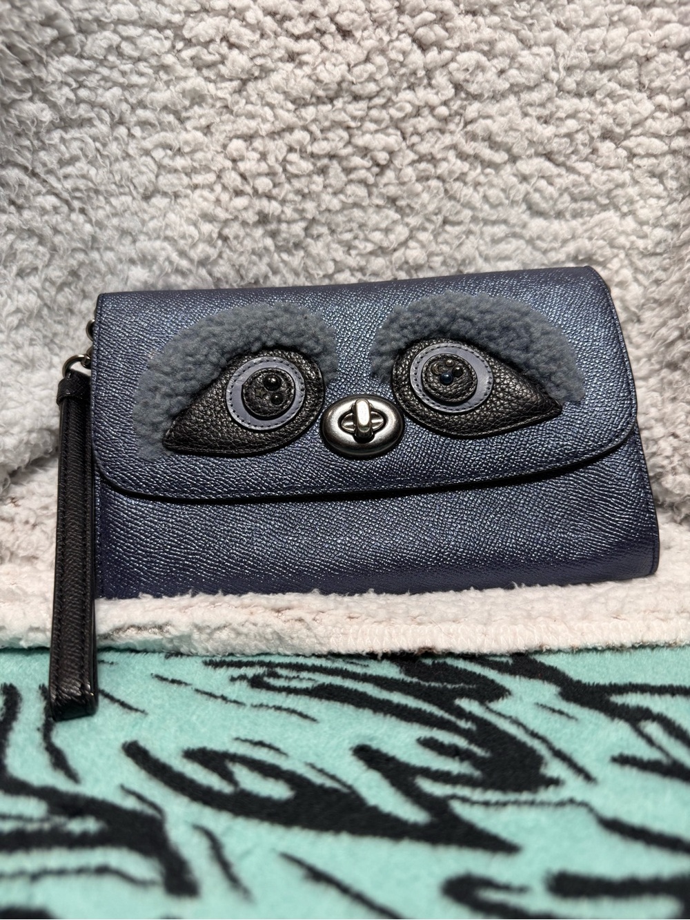 Limited Edition Coach Bear Wristlet Clutch